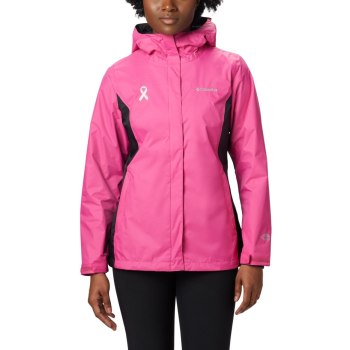 Columbia Tested Tough in Pink Rain II, Chamarras Rosas Negros Para Mujer | 325409-TSU